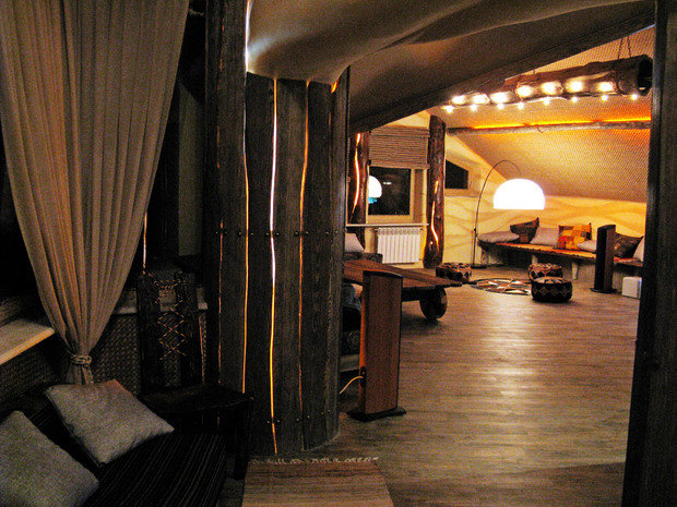 Фото из портфолио Пентхаус "Африканское бунгало" – фотографии дизайна интерьеров на INMYROOM