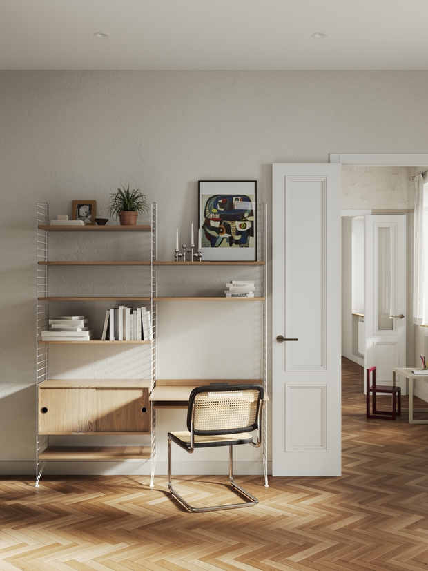 Фотография: Кабинет в стиле Скандинавский, Современный, Эклектика, Квартира, Проект недели, Москва, 4 и больше, Более 90 метров, DSGN HUB, Винтажный – фото на INMYROOM