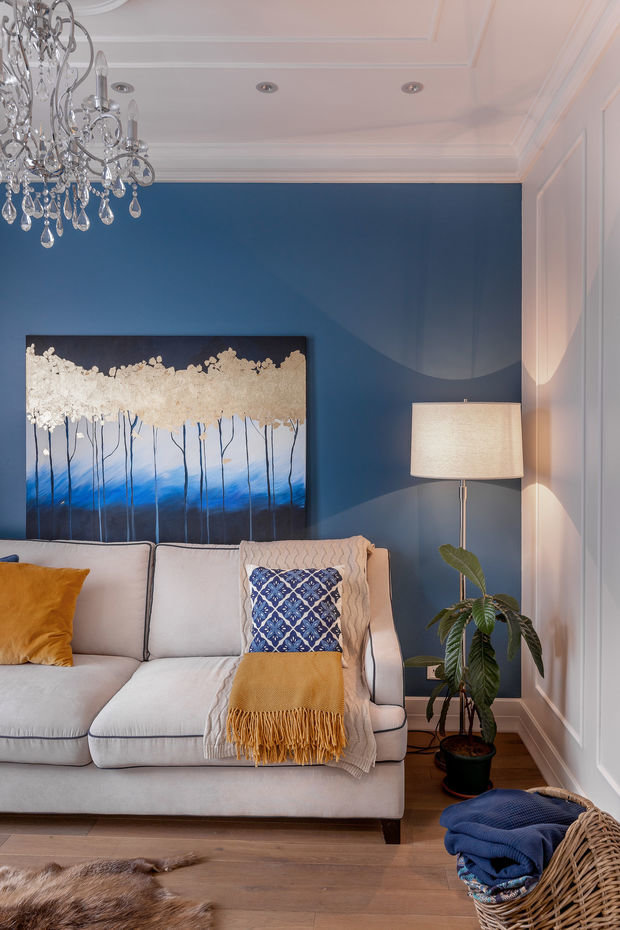 Фотография: Гостиная в стиле Скандинавский, Кухня и столовая, Ванная, Спальня, Квартира, Проект недели, Зеленый, Розовый, Голубой, 1 комната, 40-60 метров, ПРЕМИЯ INMYROOM – фото на INMYROOM