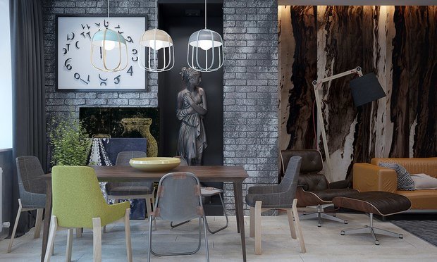 Фото из портфолио Мягкий брутализм – фотографии дизайна интерьеров на INMYROOM