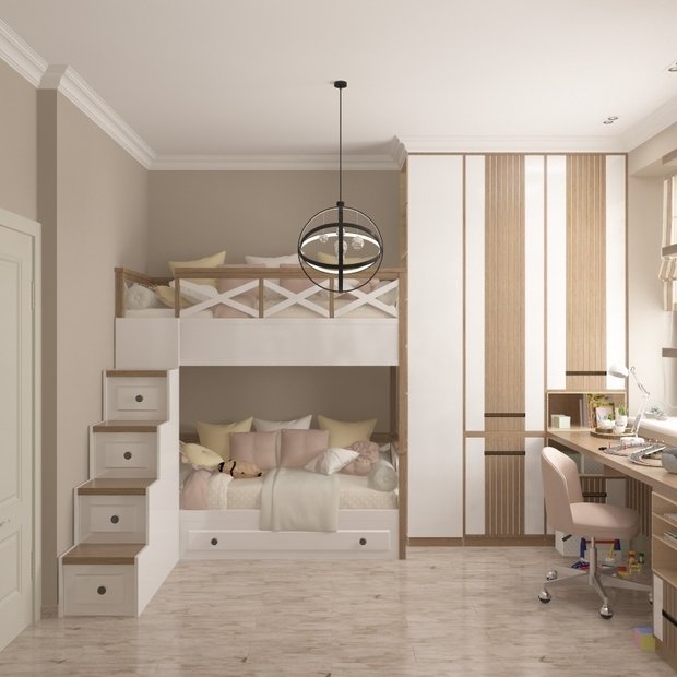 Фото из портфолио СКАНДИ В ДВУШКЕ  – фотографии дизайна интерьеров на INMYROOM