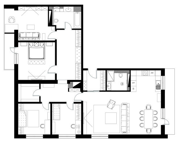 Фото из портфолио  жк дореми. квартира 156 м2 – фотографии дизайна интерьеров на INMYROOM