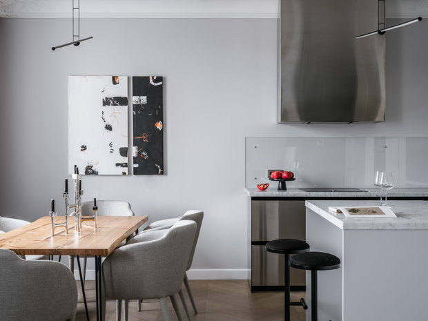 Фотография: Кухня и столовая в стиле Современный, Квартира, Проект недели, Москва, 60-90 метров, Анна Васильева, Ayond interios by Anna Vasilieva – фото на INMYROOM