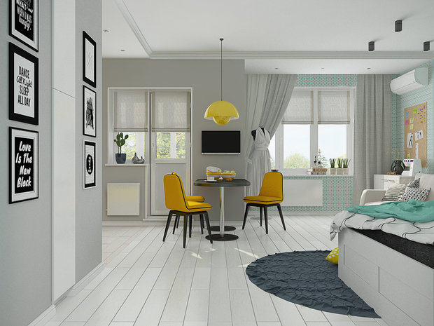 Фото из портфолио Квартира студия – фотографии дизайна интерьеров на INMYROOM