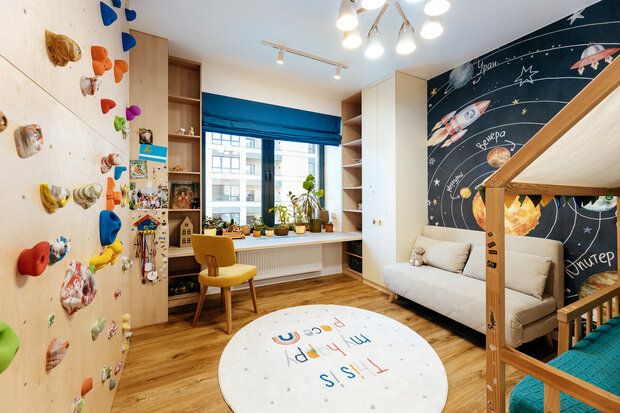 Фотография: Детская в стиле Современный, Квартира, Проект дня, Эко, Блочный дом, 4 и больше, 60-90 метров, Анна Терентьева – фото на INMYROOM