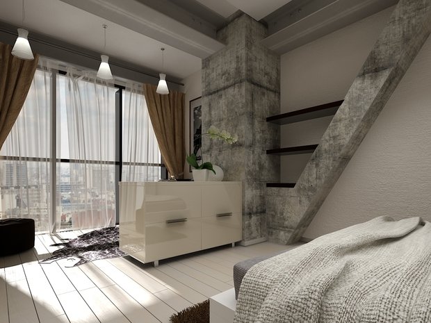 Фото из портфолио Квартира "Industrial!" – фотографии дизайна интерьеров на INMYROOM