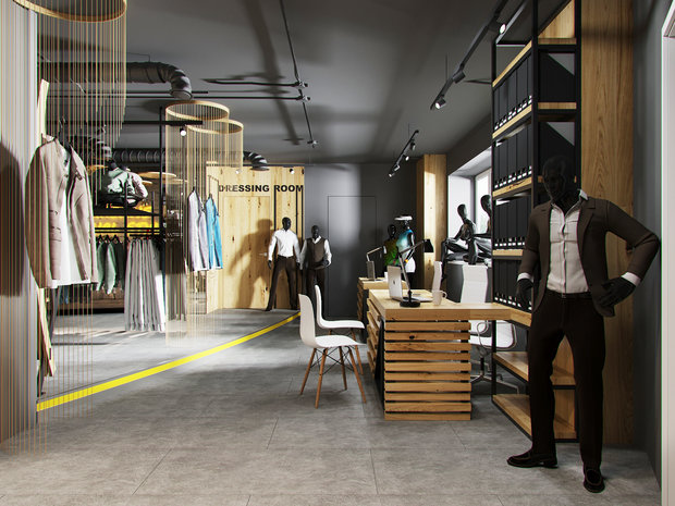 Фото из портфолио Интерьер магазина одежды – фотографии дизайна интерьеров на INMYROOM