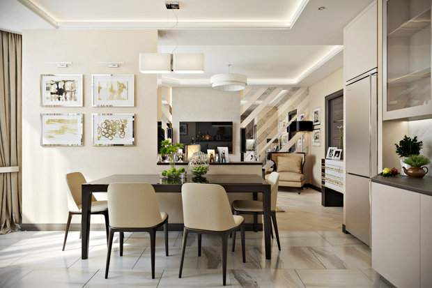 Фото из портфолио Гостиная в стиле неоклассики – фотографии дизайна интерьеров на INMYROOM