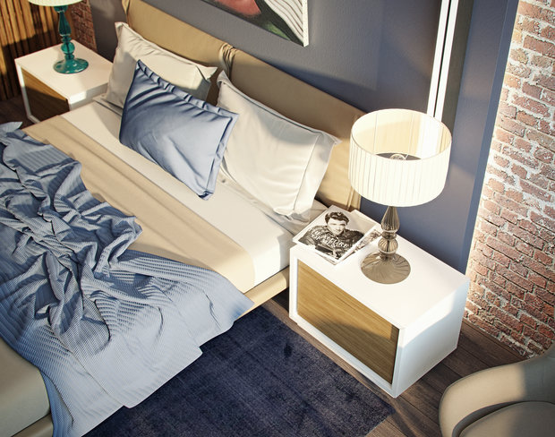 Фотография: Спальня в стиле Лофт, Эклектика, Проект недели, Подмосковье, Таунхаус, Дарья Василькова – фото на INMYROOM