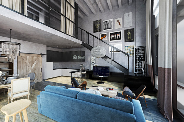 Фото из портфолио TriBeCa Лофт-Апартаменты в Москве – фотографии дизайна интерьеров на INMYROOM