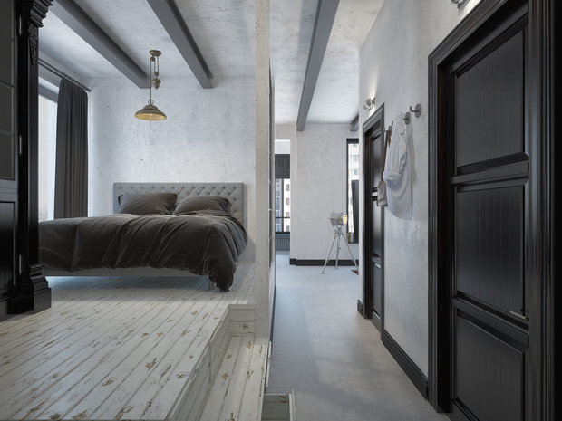 Фото из портфолио Проект "Темный рыцарь" – фотографии дизайна интерьеров на INMYROOM