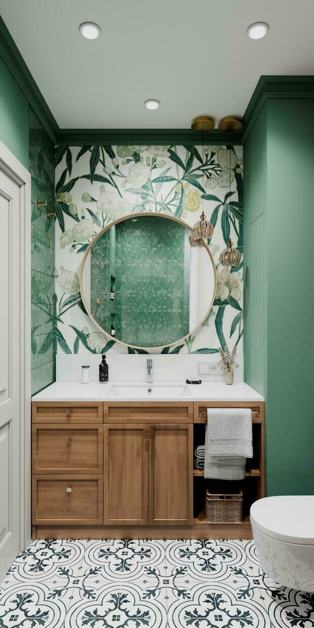 Фотография: Ванная в стиле Скандинавский, Современный, Эклектика, Квартира, Проект недели, Санкт-Петербург, Монолитный дом, 3 комнаты, 60-90 метров, VizDiz, Илона Ореховская – фото на INMYROOM