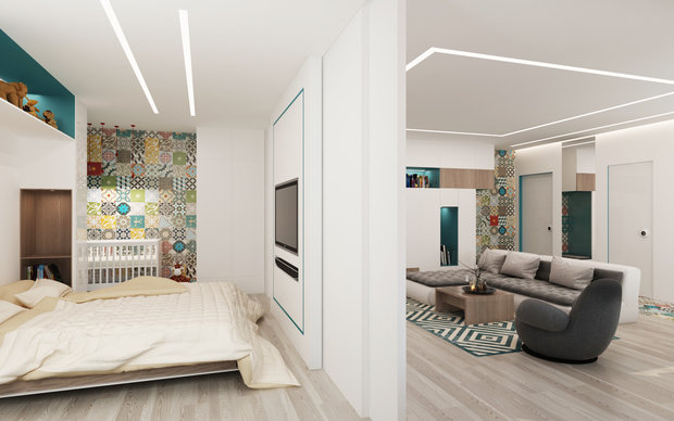Фото из портфолио Квартира-студия в Москве – фотографии дизайна интерьеров на INMYROOM