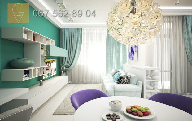 Фото из портфолио Цветной интерьер – фотографии дизайна интерьеров на INMYROOM