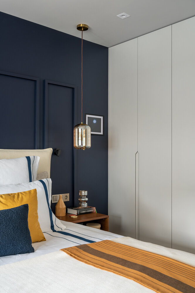 Фотография: Спальня в стиле Современный, Квартира, Проект дня, Москва, П-44, Панельный дом, 3 комнаты, 60-90 метров, Елизавета Матвейко – фото на INMYROOM Фотография: Спальня в стиле Современный, Квартира, Проект дня, Москва, П-44, Панельный дом, 3 комнаты, 60-90 метров, Елизавета Матвейко – фото на INMYROOM