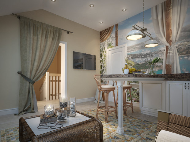 Фото из портфолио Квартира для молодой семьи – фотографии дизайна интерьеров на INMYROOM