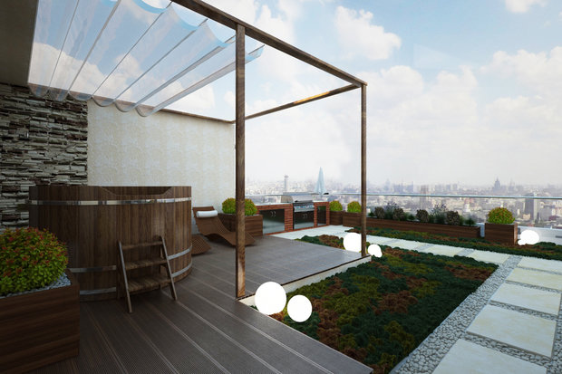 Фото из портфолио Пентхаус двухуровневый – фотографии дизайна интерьеров на INMYROOM