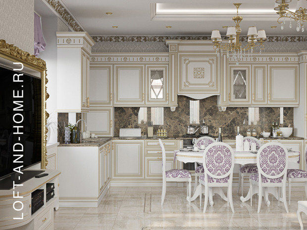 Фото из портфолио КЕМБРИДЖ, 165 КВ.М., АМПИР – фотографии дизайна интерьеров на INMYROOM