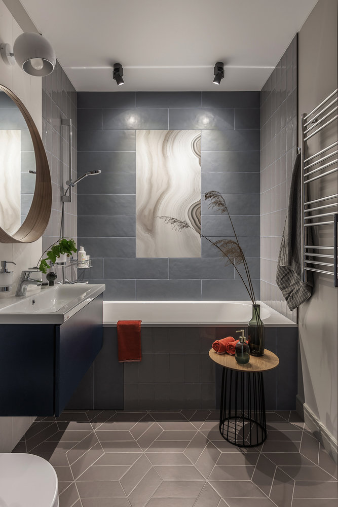Фотография: Ванная в стиле Современный, Квартира, Проект недели, Москва, 3 комнаты, Евгения Лебедева – фото на INMYROOM Фотография: Ванная в стиле Современный, Квартира, Проект недели, Москва, 3 комнаты, Евгения Лебедева – фото на INMYROOM