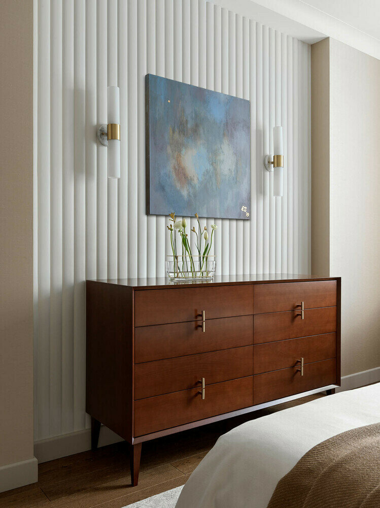 Фотография: Спальня в стиле Современный, Квартира, Проект недели, Москва, Монолитный дом, 3 комнаты, Более 90 метров, Anddesign – фото на INMYROOM