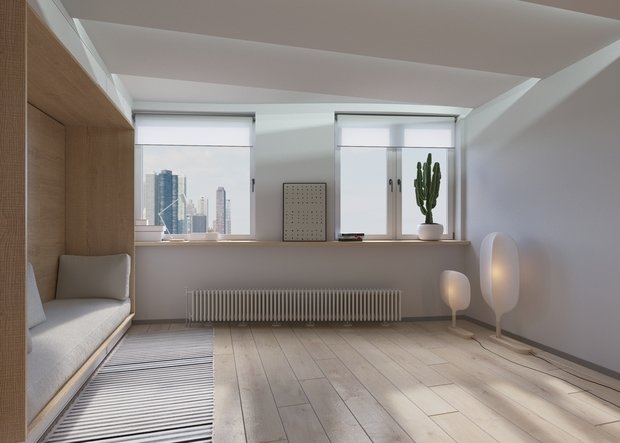 Фотография: Гостиная в стиле Минимализм, Квартира, Студия, Проект недели, Екатеринбург, Марина Евстигнеева, Монолитный дом, 40-60 метров – фото на INMYROOM