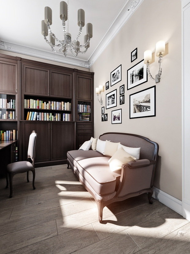 Фото из портфолио  "Кабинет в английском стиле"  – фотографии дизайна интерьеров на INMYROOM