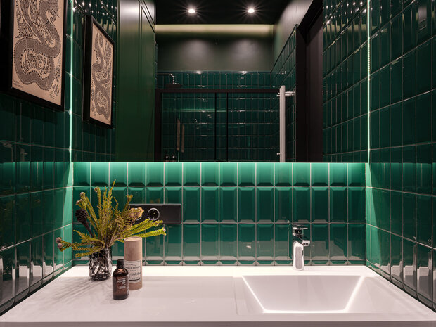 Фотография: Ванная в стиле Современный, Квартира, Проект дня, Москва, Сталинка, 1 комната, до 40 метров, Nisha Buro – фото на INMYROOM