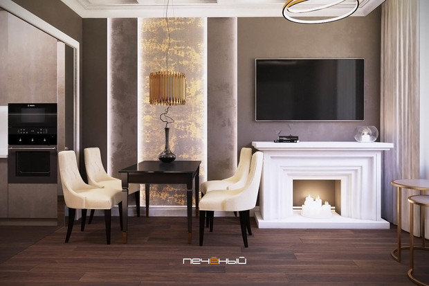 Фото из портфолио Серая с золотом трёшка – фотографии дизайна интерьеров на INMYROOM