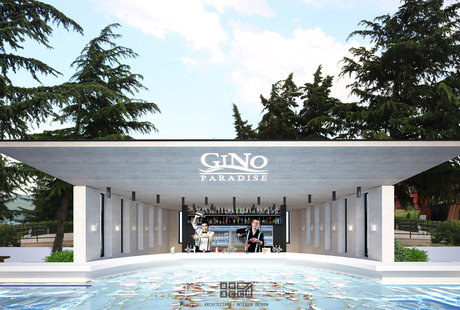 Дизайн Бара Бассейна в Аквапарке „Gino Paradise“; Тбилиси (Дизайнер- Ника Банетишвили)