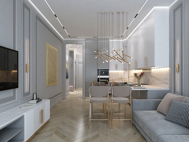Фото из портфолио Дизайн под ключ Москва – фотографии дизайна интерьеров на INMYROOM