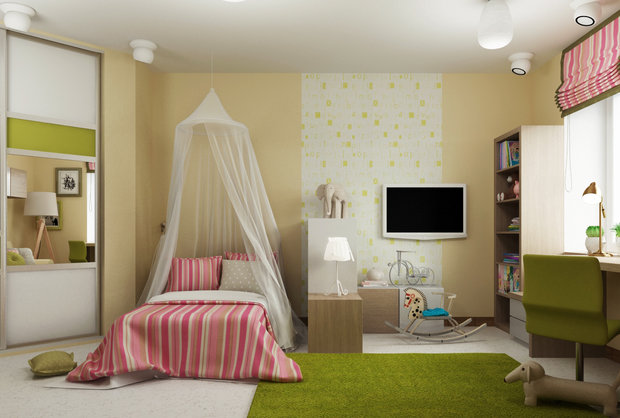 Фото из портфолио Детская "навырост" – фотографии дизайна интерьеров на INMYROOM