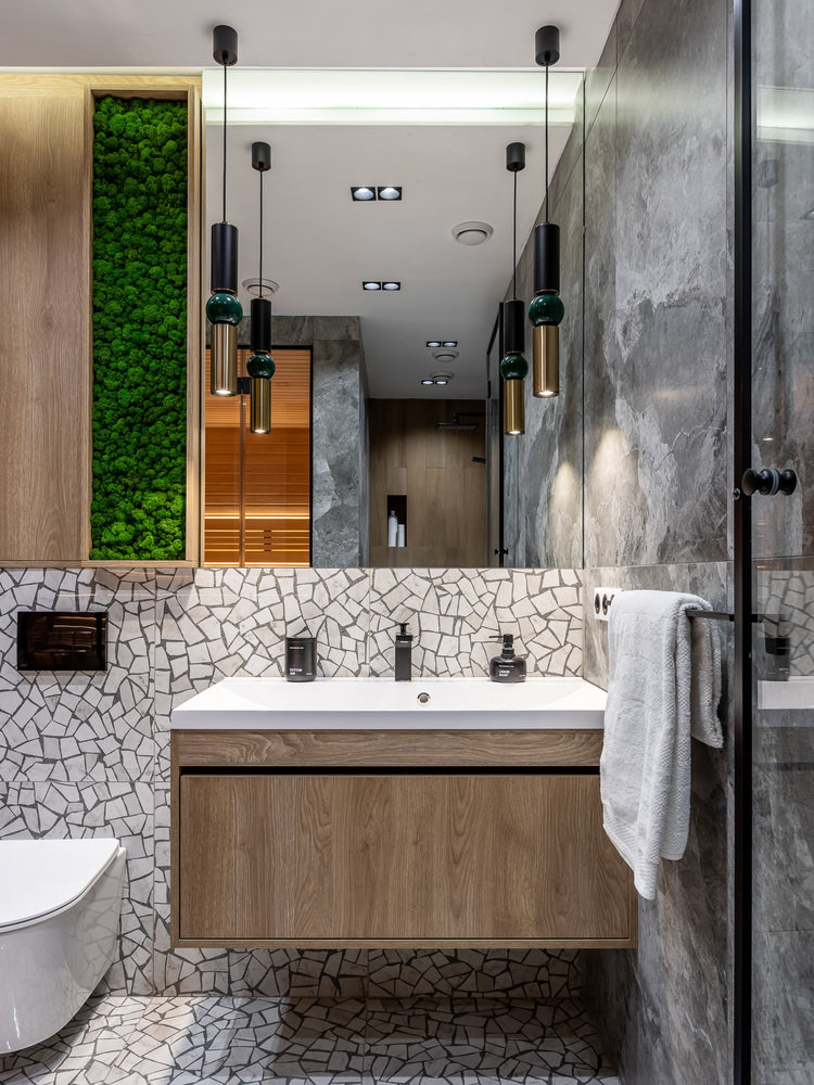 Фотография: Ванная в стиле Современный, Квартира, Проект недели, Самара, 4 и больше, Более 90 метров, Айгуль Султанова – фото на INMYROOM Фотография: Ванная в стиле Современный, Квартира, Проект недели, Самара, 4 и больше, Более 90 метров, Айгуль Султанова – фото на INMYROOM