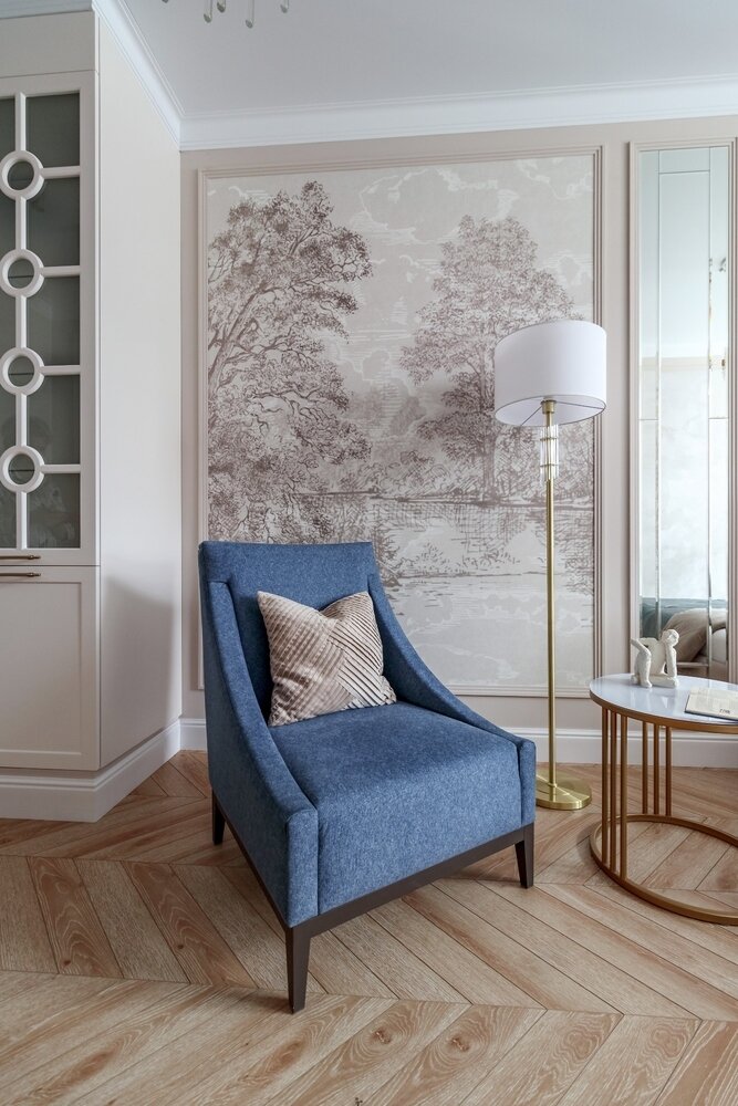 Фотография: Спальня в стиле Классический, Современный, Эклектика, Квартира, Проект недели, Кирпичный дом, 2 комнаты, 40-60 метров, Киров, Ольга Бухарева – фото на INMYROOM Фотография: Спальня в стиле Классический, Современный, Эклектика, Квартира, Проект недели, Кирпичный дом, 2 комнаты, 40-60 метров, Киров, Ольга Бухарева – фото на INMYROOM