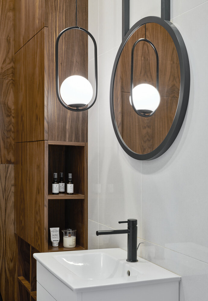 Фотография: Ванная в стиле Современный, Квартира, Проект недели, Москва, 4 и больше, Более 90 метров, Н-Куб, Николай Николаев – фото на INMYROOM Фотография: Ванная в стиле Современный, Квартира, Проект недели, Москва, 4 и больше, Более 90 метров, Н-Куб, Николай Николаев – фото на INMYROOM