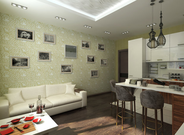 Фото из портфолио перепланировка двушки 60 м2 – фотографии дизайна интерьеров на INMYROOM