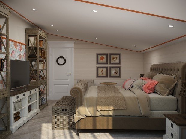 Фотография: Спальня в стиле Прованс и Кантри, Классический, Дом, Советы, Дача, оксана евдокимова, мм-2 – фото на INMYROOM