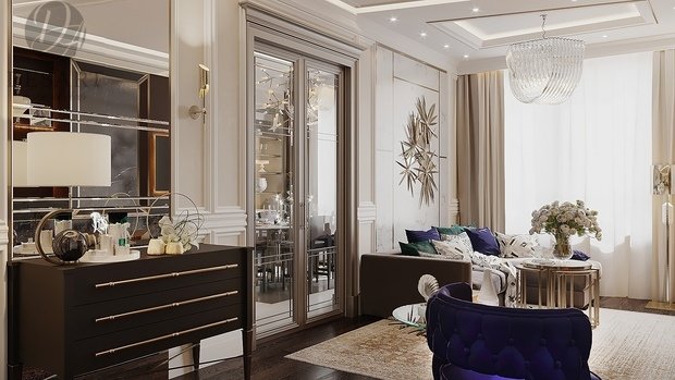 Фото из портфолио ЖК Утесов. Гостиная – фотографии дизайна интерьеров на INMYROOM