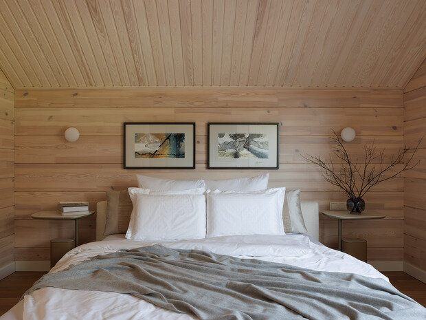 Фотография: Спальня в стиле Современный, Дом, Проект дня, Санкт-Петербург, Дом и дача, 4 и больше, Более 90 метров, минимализм с элементами скандинавского и нежных пастельных оттенков, Елена Куртина – фото на INMYROOM