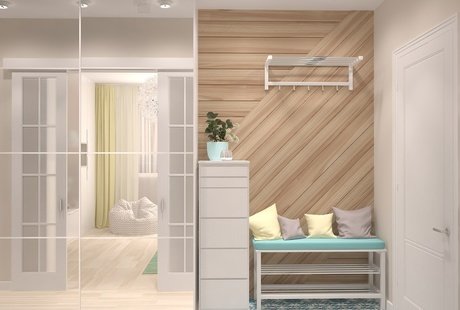 2к квартира в Москве для молодой девушки 