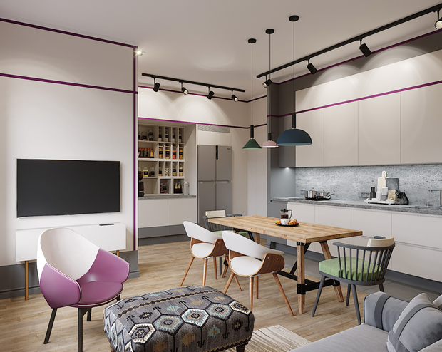 Фото из портфолио Проект квартиры в ЖК "Символ" – фотографии дизайна интерьеров на INMYROOM