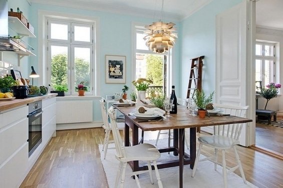 Фотография: Кухня и столовая в стиле Прованс и Кантри, Классический, Скандинавский, Современный – фото на INMYROOM
