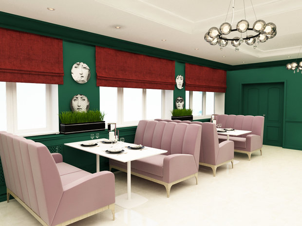 Фото из портфолио Банкетный зал п.Селты, Удмуртская Республика – фотографии дизайна интерьеров на INMYROOM