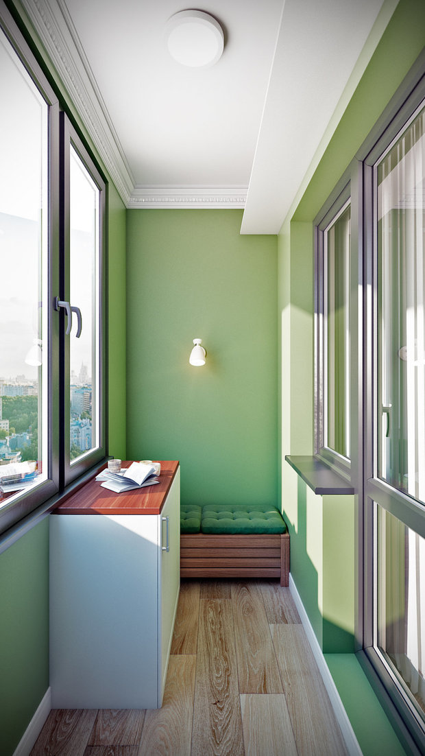 Фотография: Балкон в стиле Современный, Квартира, Проект недели, Co:Interior, сделать из однушки двушку, новостройка, ЖК «Водный», ПРЕМИЯ INMYROOM – фото на INMYROOM