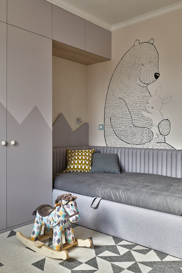 Фотография: Детская в стиле Современный, Квартира, Проект дня, Екатеринбург, 4 и больше, 60-90 метров, Affdesign – фото на INMYROOM