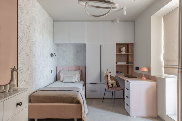 Фотография: Детская в стиле Современный, Минимализм, Квартира, Проект дня, Самара, Кирпичный дом, 3 комнаты, 60-90 метров, Екатерина Коталевская – фото на INMYROOM