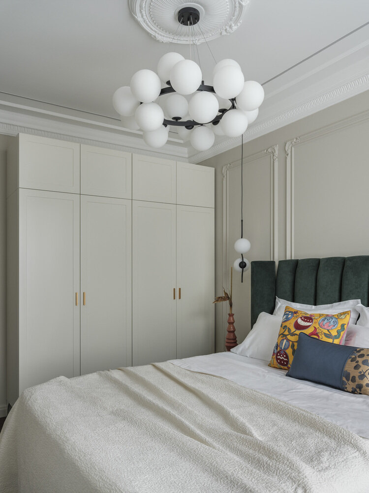 Фотография: Спальня в стиле Классический, Современный, Эклектика, Квартира, Проект недели, Москва, 2 комнаты, 40-60 метров, Виолетта Голубева, Golubeva design&architecture – фото на INMYROOM Фотография: Спальня в стиле Классический, Современный, Эклектика, Квартира, Проект недели, Москва, 2 комнаты, 40-60 метров, Виолетта Голубева, Golubeva design&architecture – фото на INMYROOM