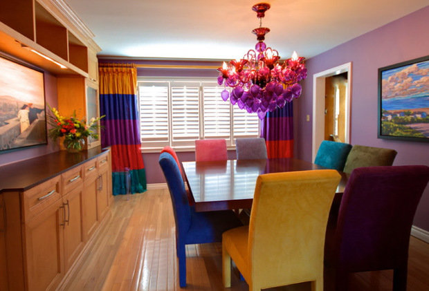 Фотография: Кухня и столовая в стиле Эклектика, Декор интерьера, Текстиль, Шторы – фото на INMYROOM