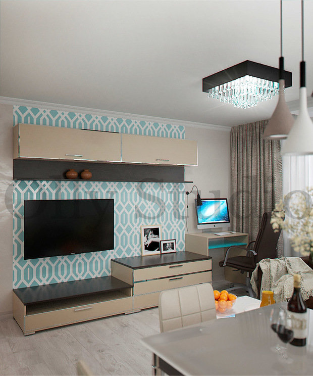 Фото из портфолио Гостиная в ЖК Саровский – фотографии дизайна интерьеров на INMYROOM