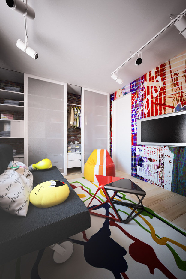 Фотография: Детская в стиле Лофт, Квартира, Дом, Дома и квартиры, Проект недели – фото на INMYROOM