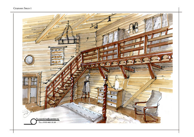 Фото из портфолио ручная графика – фотографии дизайна интерьеров на InMyRoom.ru